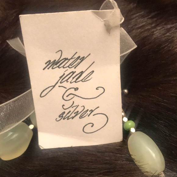 Water Jade & Silver necklace - Picture 3 of 4